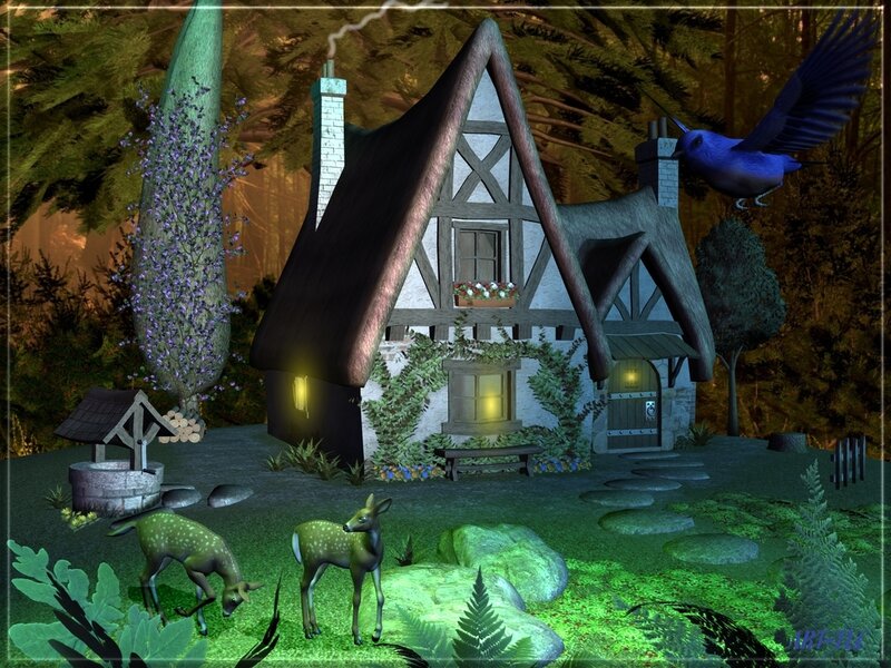 Fairy-tale Cottage — Green, Serene