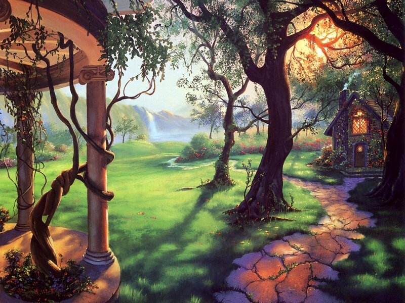 Fairy-tale Cottage in Garden