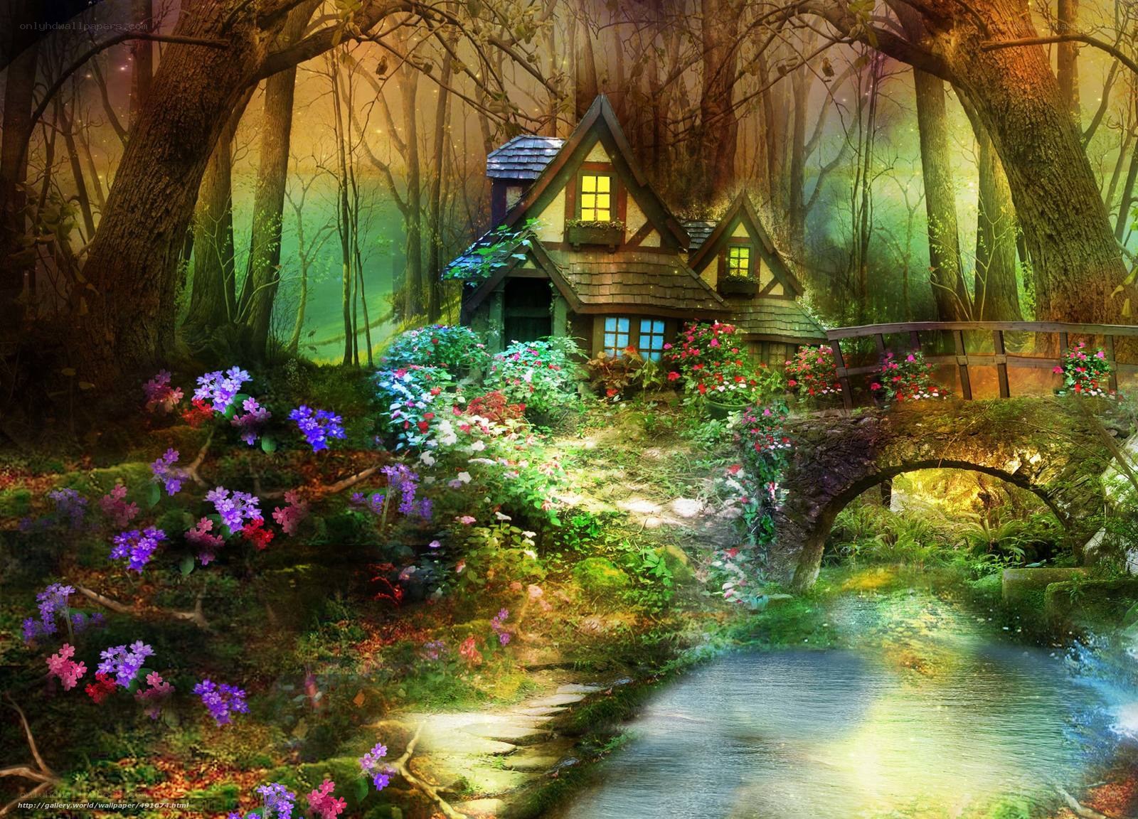 Fairy Tale Cottage in the Forest