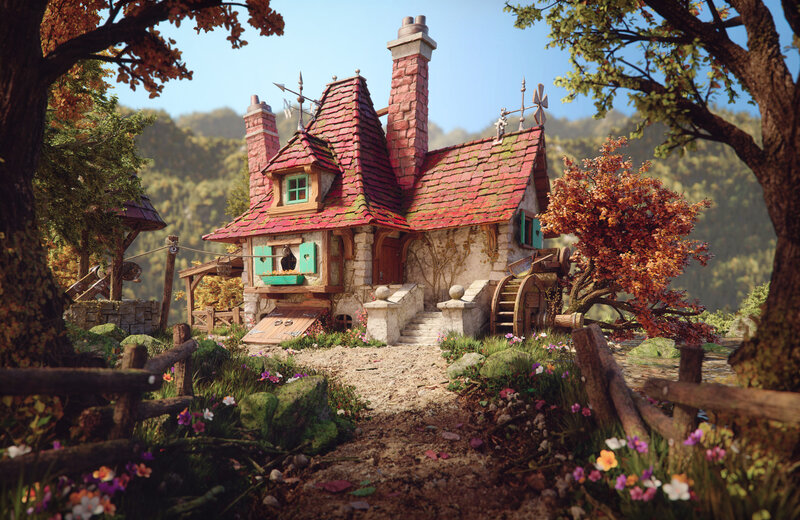 Fairy-tale Cottage — Red
