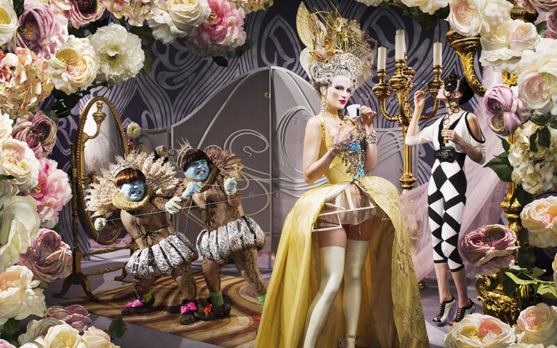 Fairy tale fashion scene