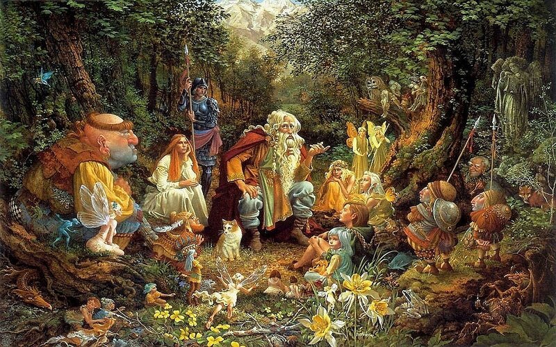 Fairy tale forest gathering