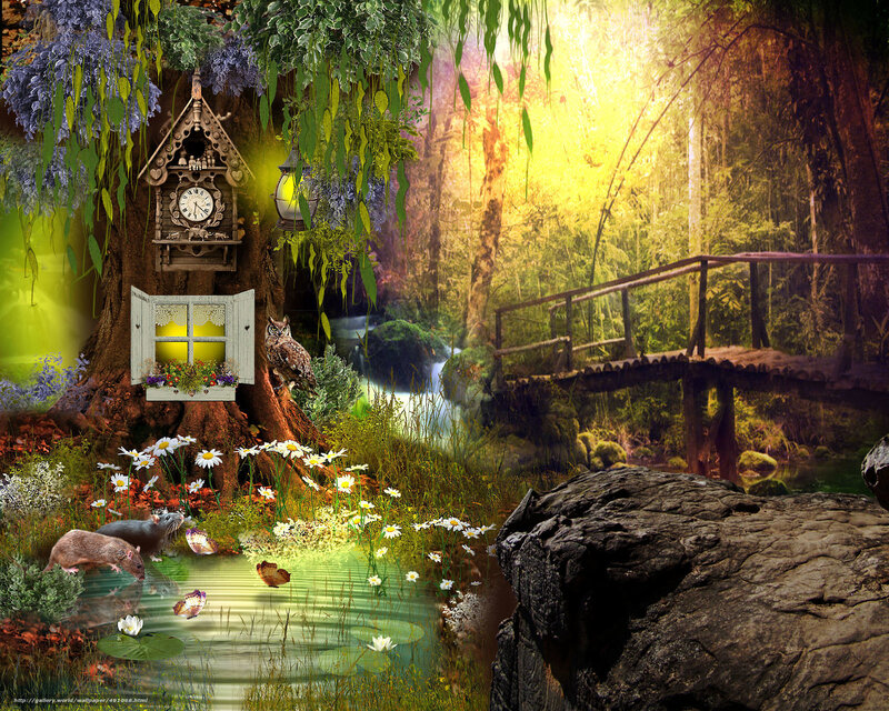 Fairy-tale Forest Scene — Green, Serene, Afternoon