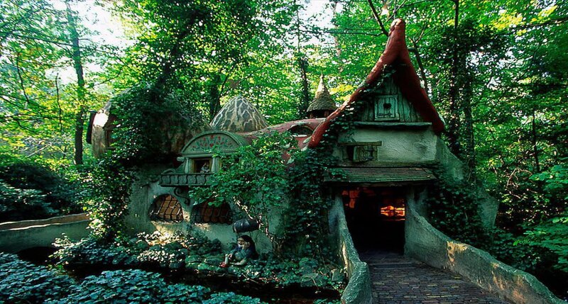Fairy-tale House in Forest — Green