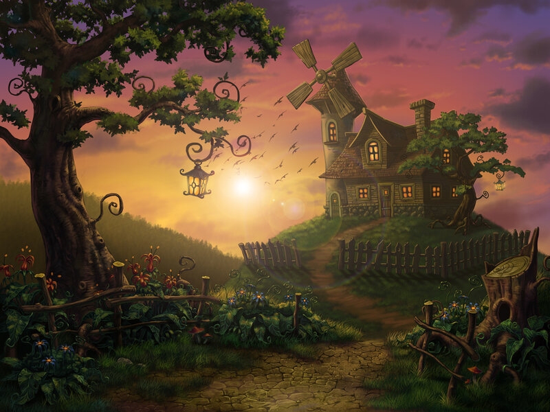 Fairy-tale House on Hill