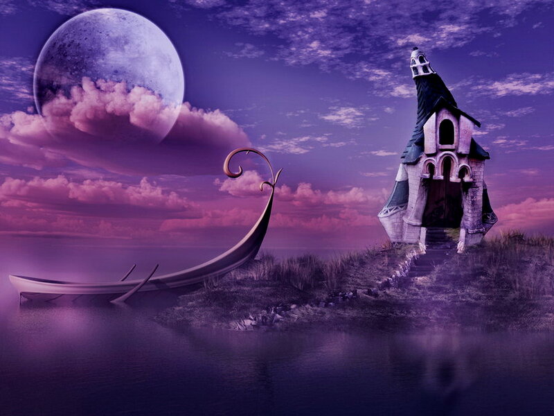 Fairy-tale House on Island