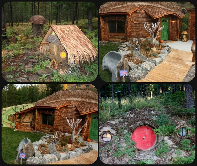 Fairy-tale Houses in Forest