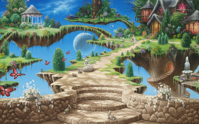 Fairy-tale Landscape — Blue