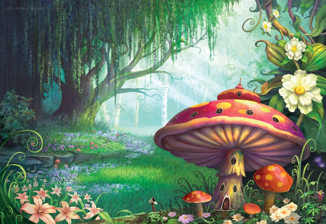 fairy tale mushroom house