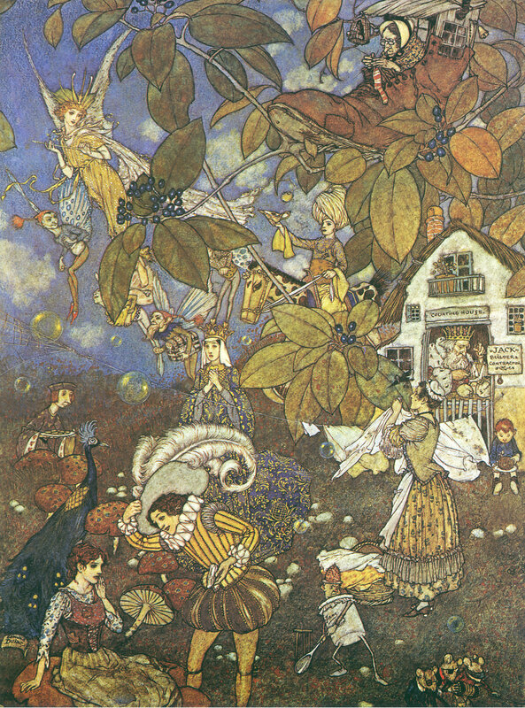 Fairy Tale Scene with Characters