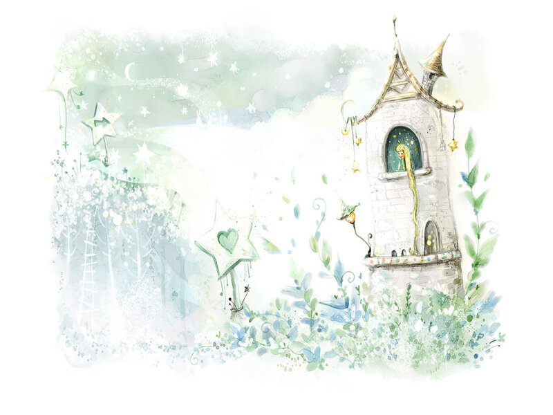 fairy tale tower scene