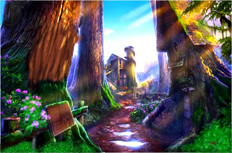 Fairy-tale Village — Green, Serene