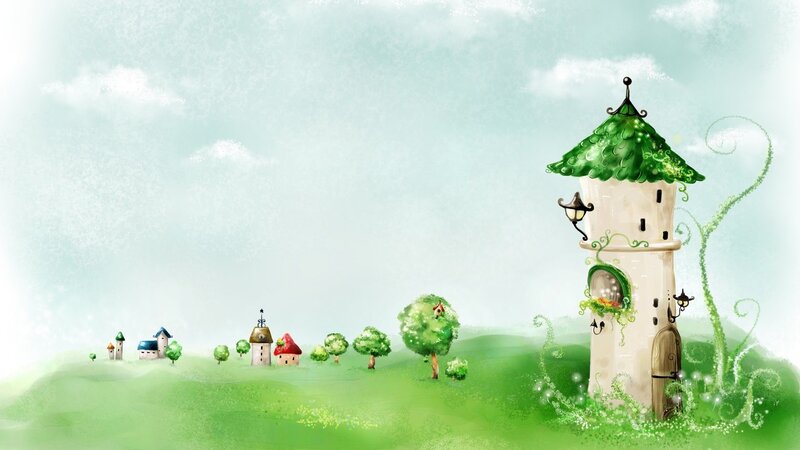 fairy tale village landscape