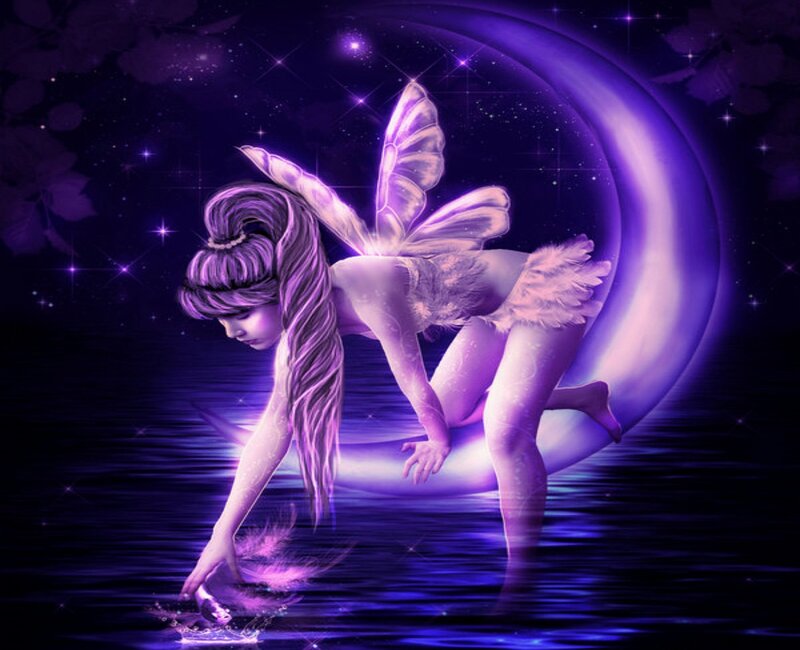 Fairy Touching Water