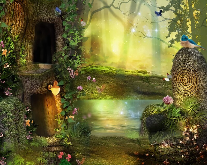 Fairy Treehouse in Forest