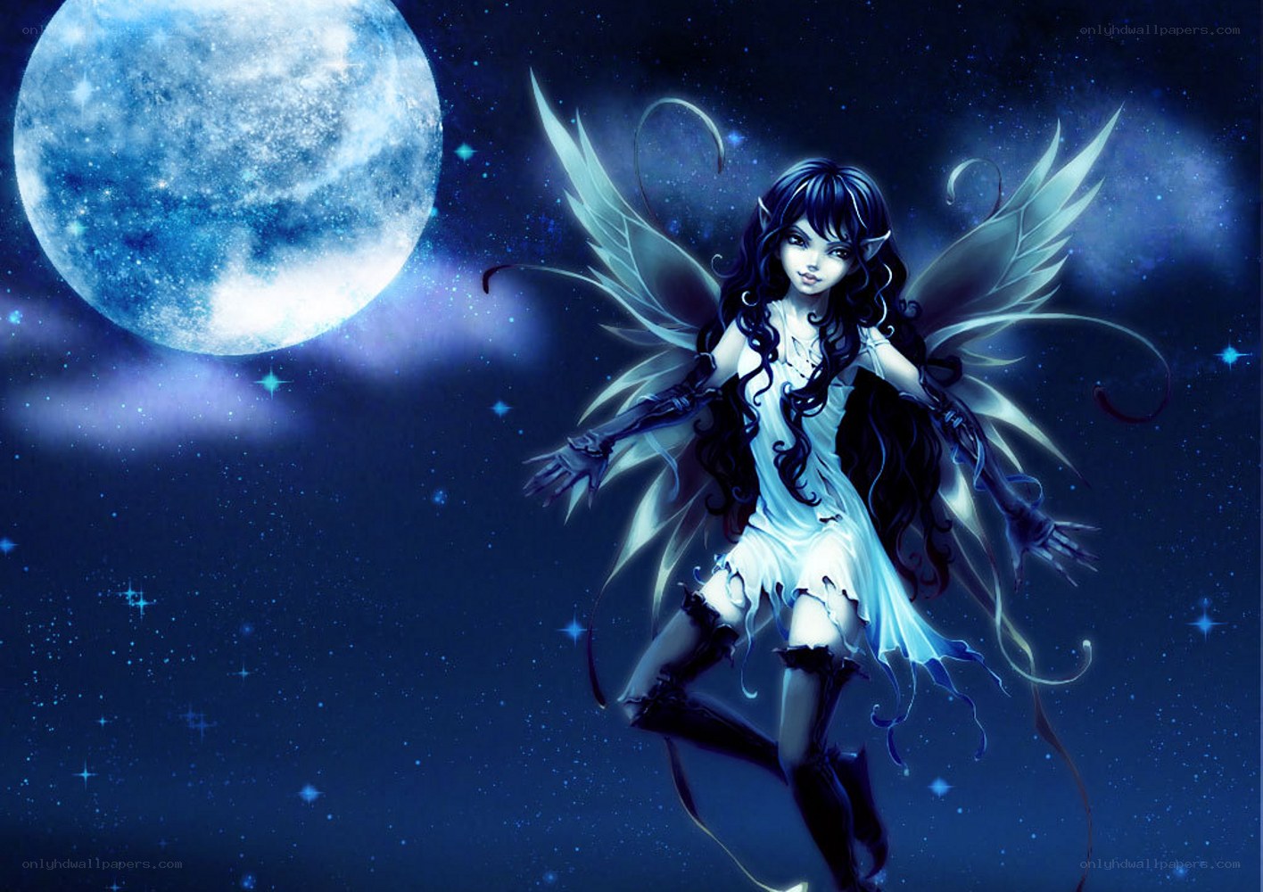 fairy under the moon