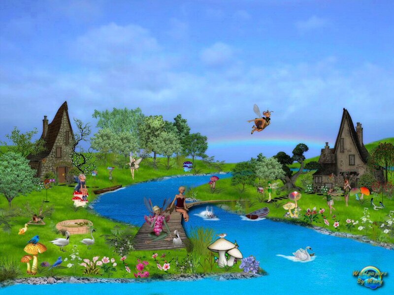 Fairy Village by River