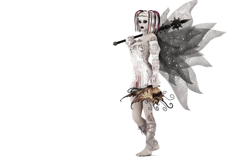 Fairy Warrior with Weapon