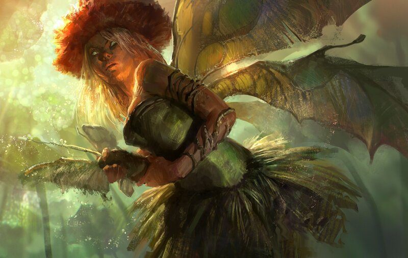 Fairy Warrior with Wings