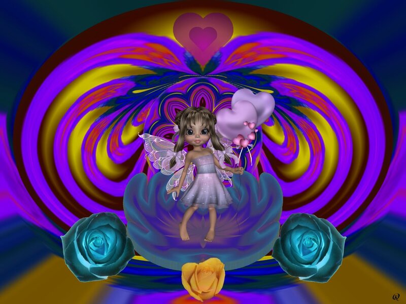 Fairy with Balloons
