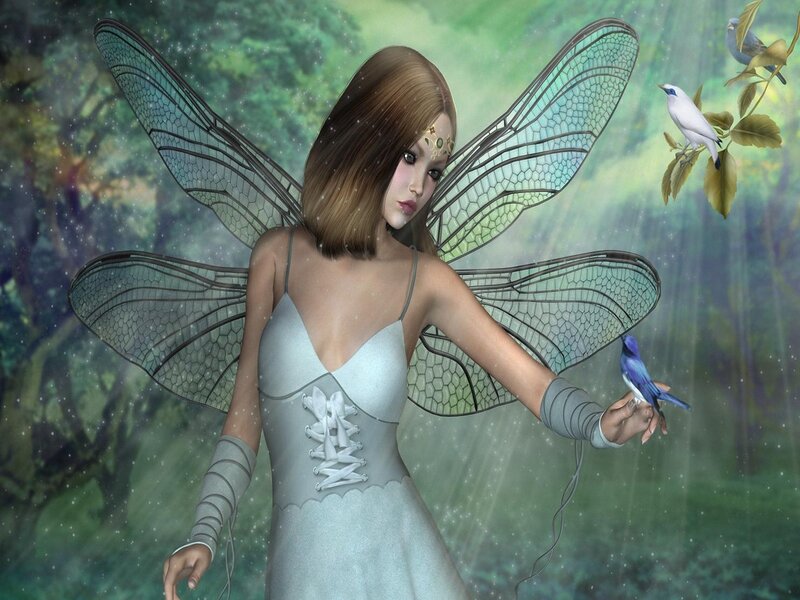 Fairy with Bird