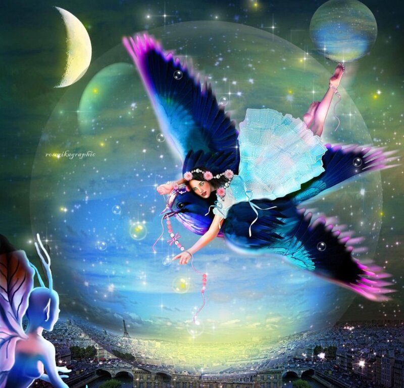 Fairy with Bird Wings