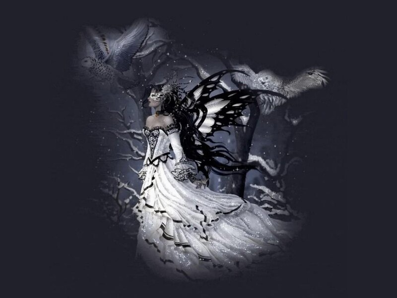 Fairy with Black Wings — Dark