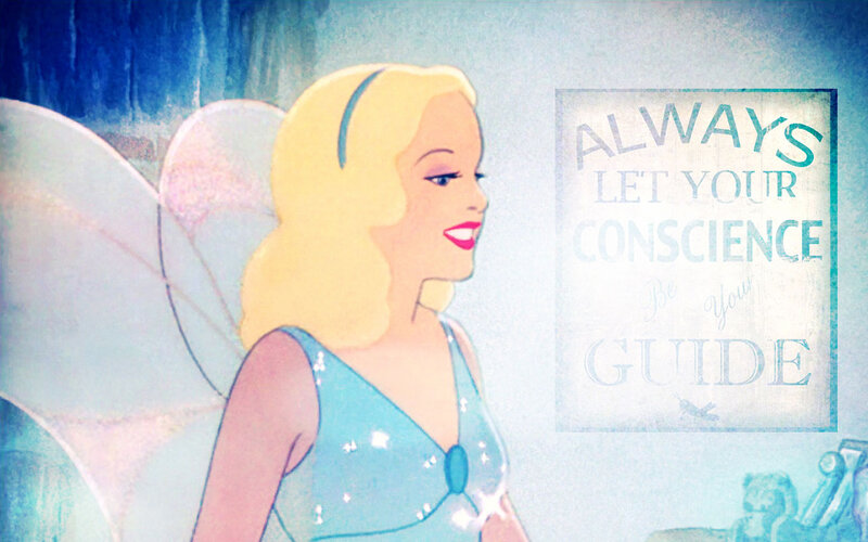Fairy with Blonde Hair — Blue