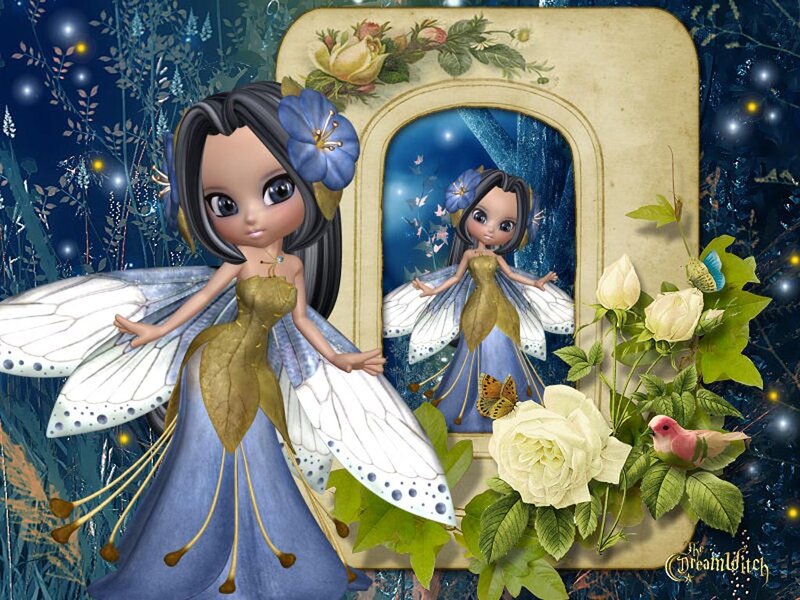Fairy with Blue Dress — Dreamy