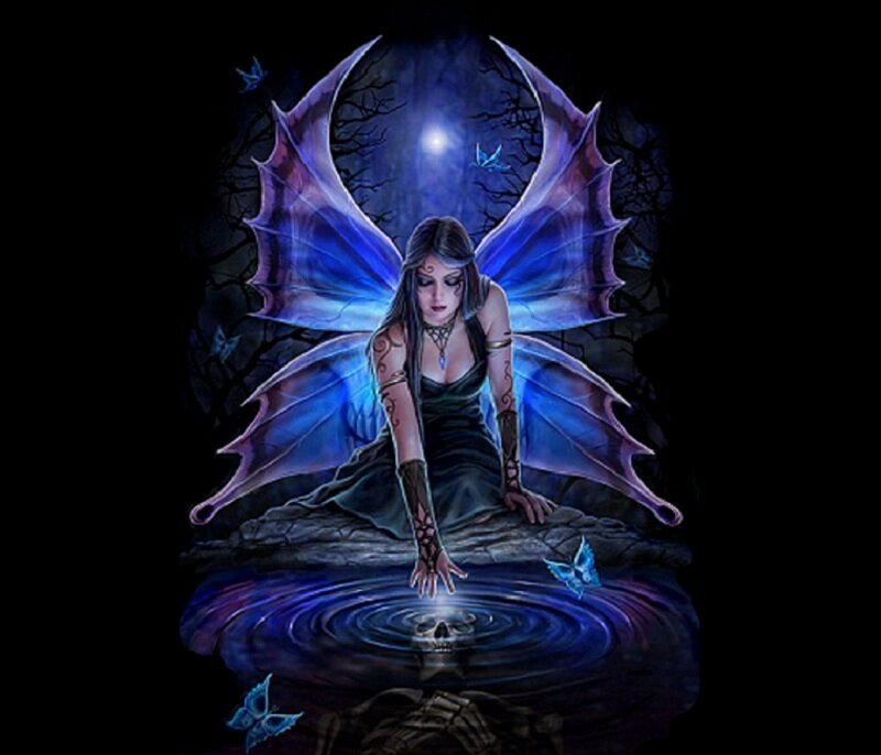 Fairy with Blue Wings — Mysterious
