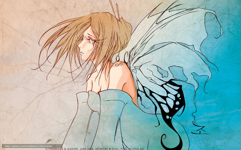 fairy with blue wings