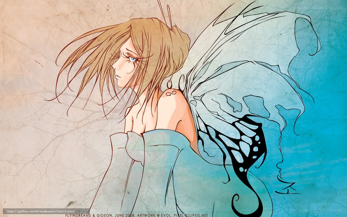 fairy with blue wings