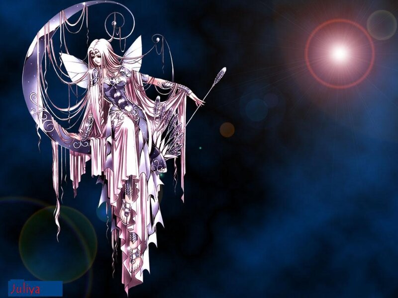 Fairy with Bow and Arrow — Blue