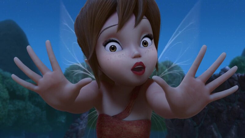 Fairy with Brown Hair — Blue