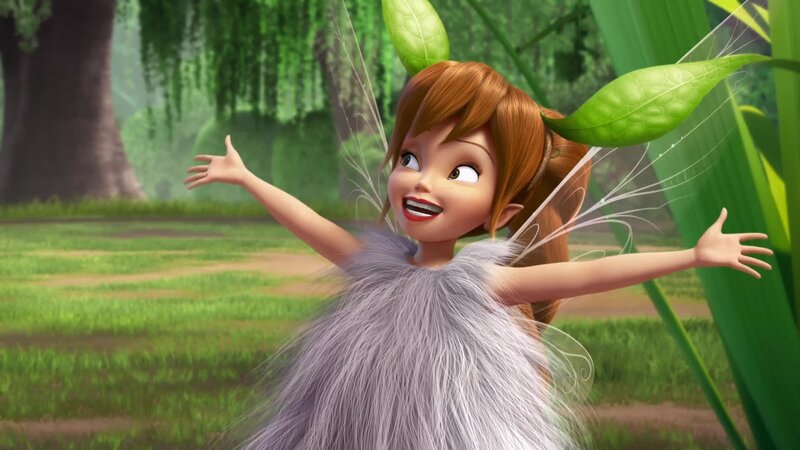 Fairy with Brown Hair — Green