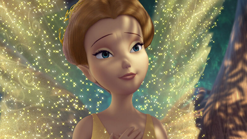 Fairy with Brown Hair — Yellow