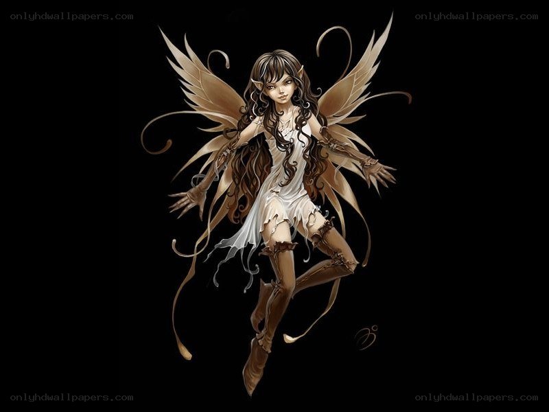 fairy with brown wings