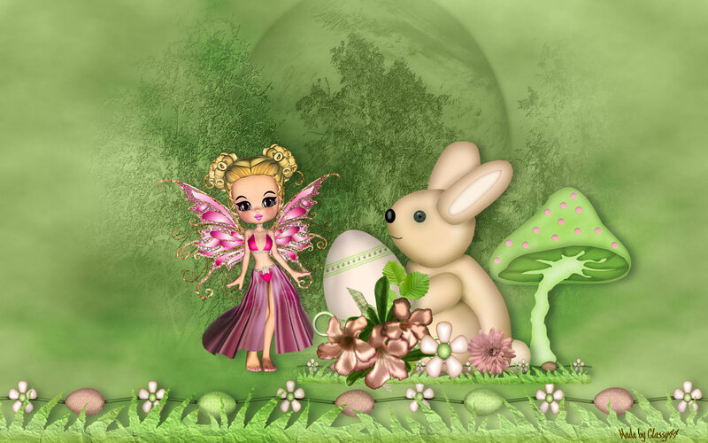 Fairy with Bunny and Egg