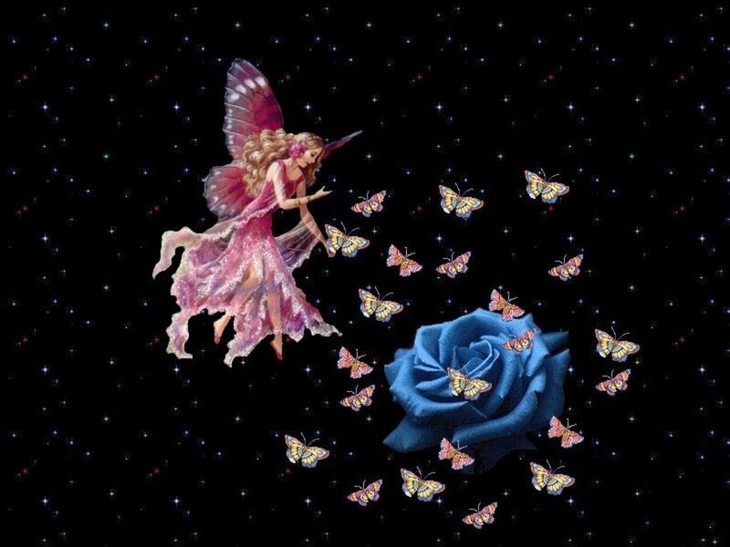 Fairy with Butterflies — Pink
