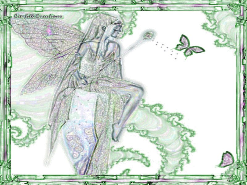 fairy with butterfly