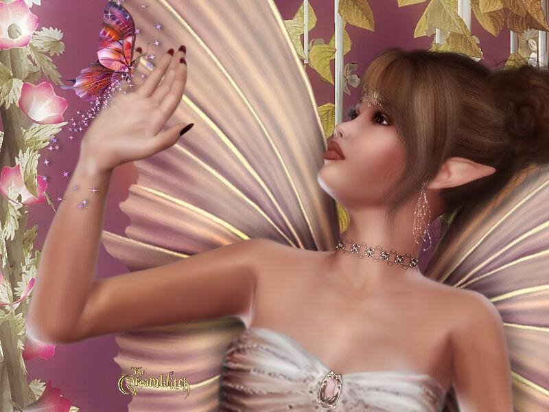 fairy with butterfly