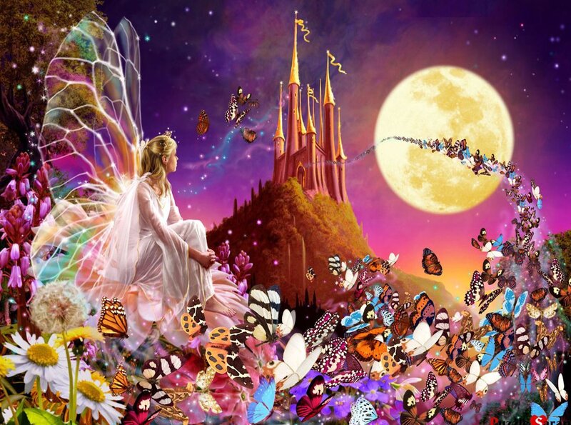 Fairy with Butterfly Swarm