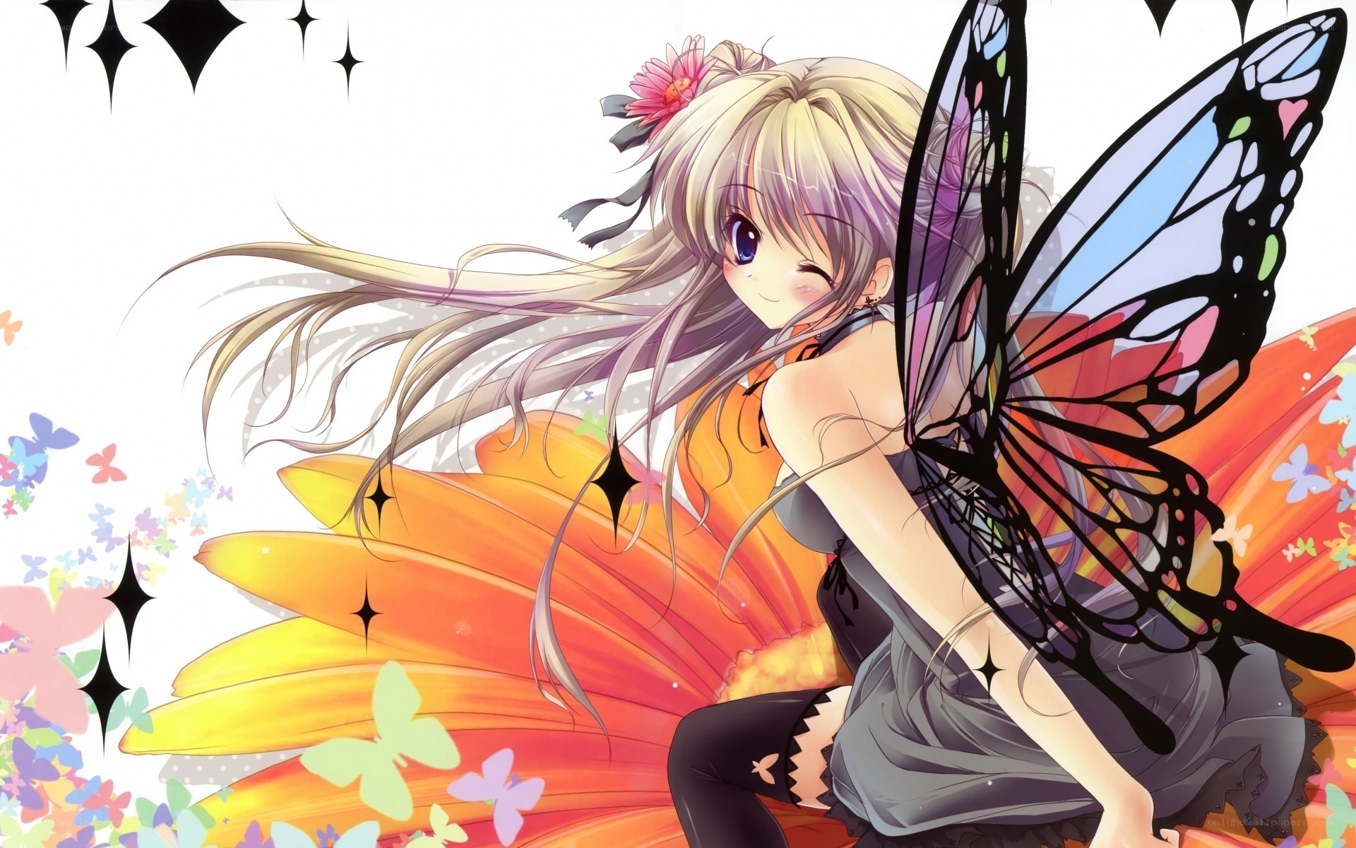 fairy with butterfly wings