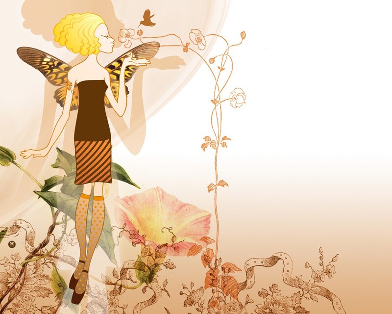 fairy with butterfly wings