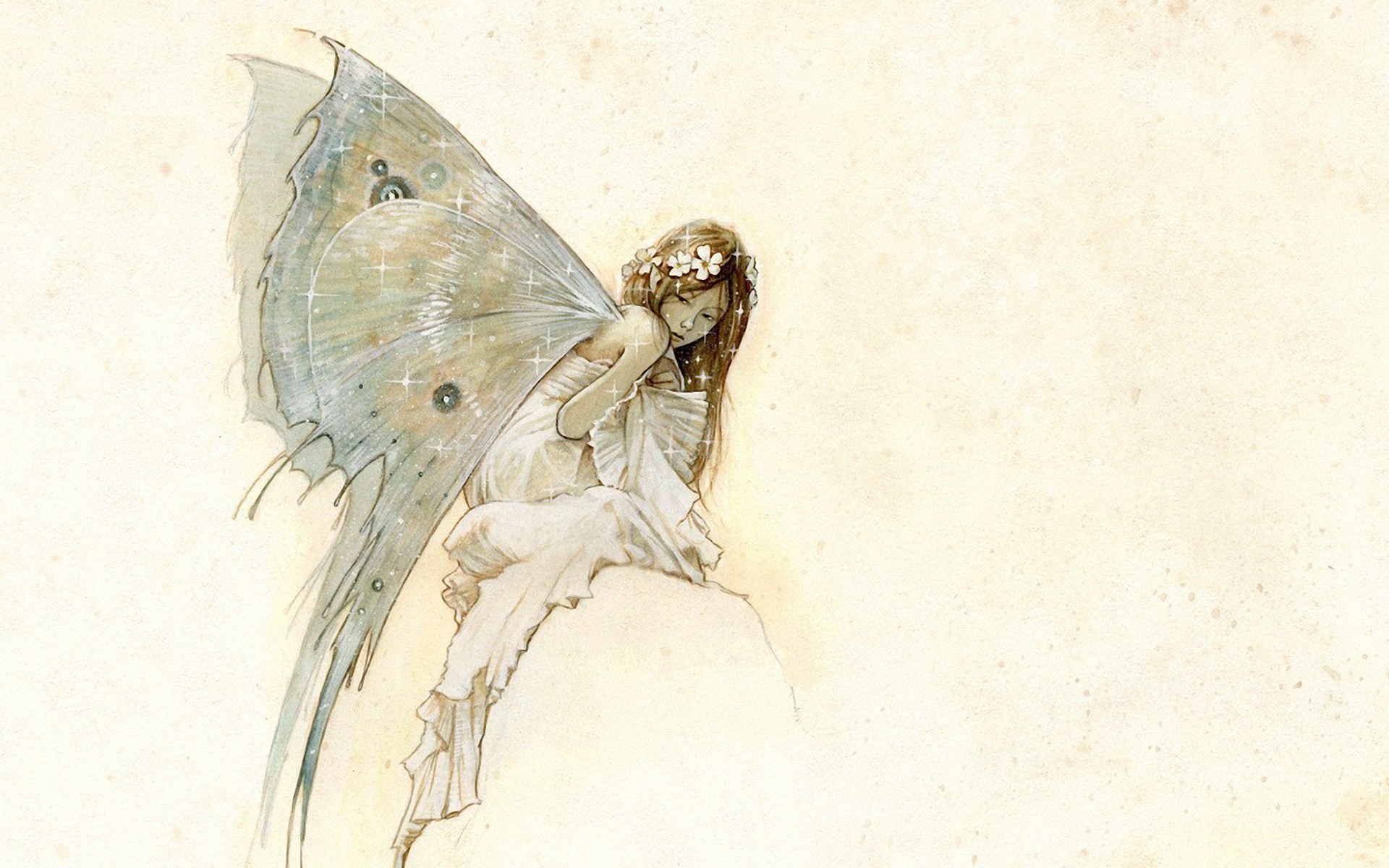 fairy with butterfly wings