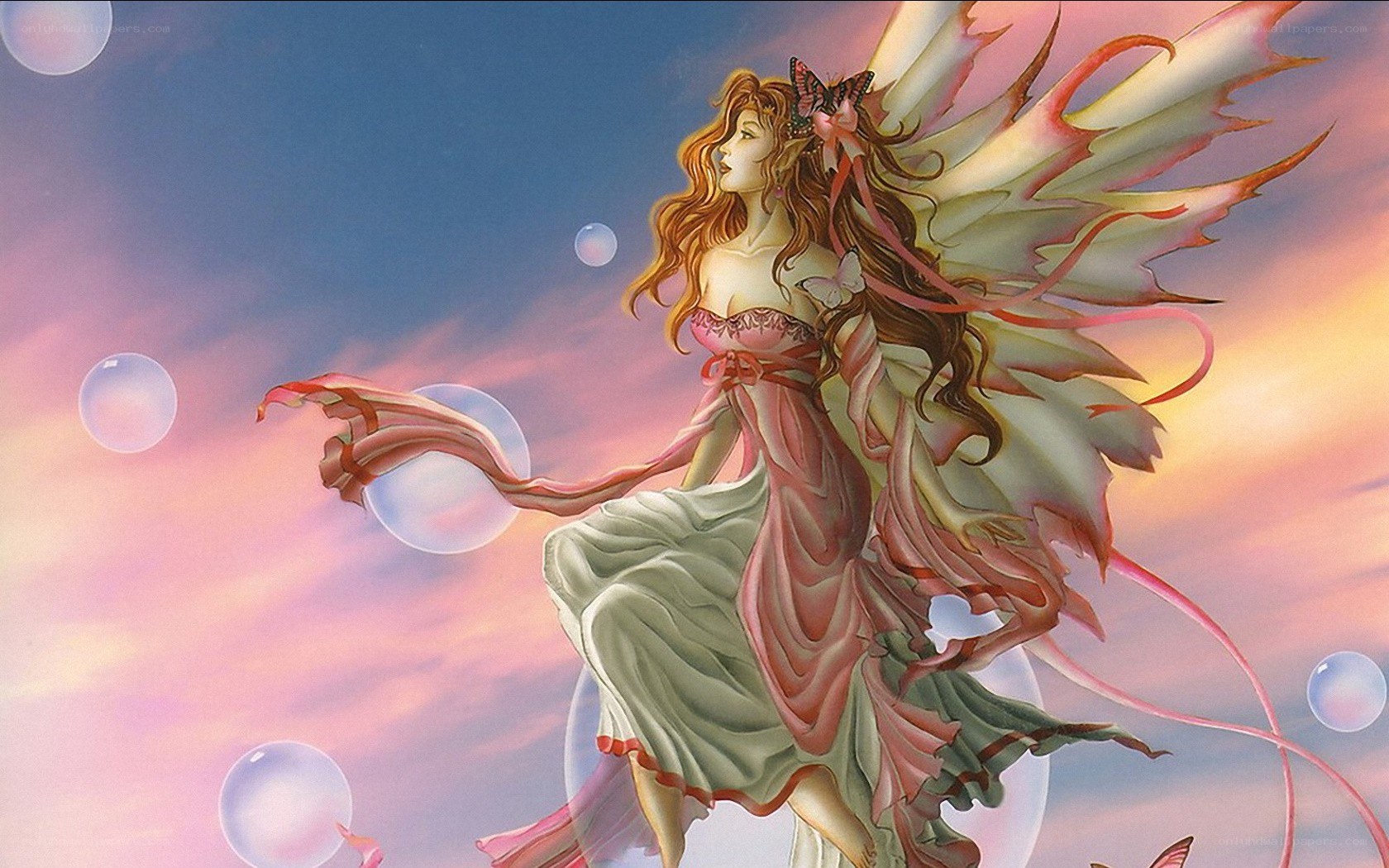 fairy with butterfly wings