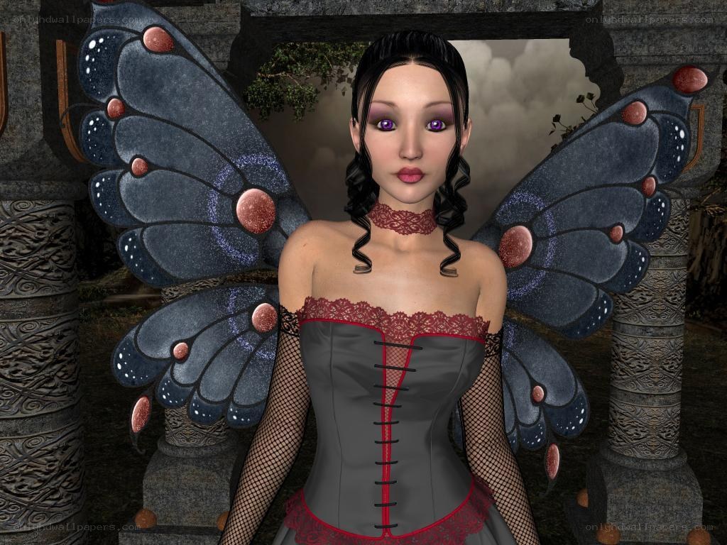 fairy with butterfly wings
