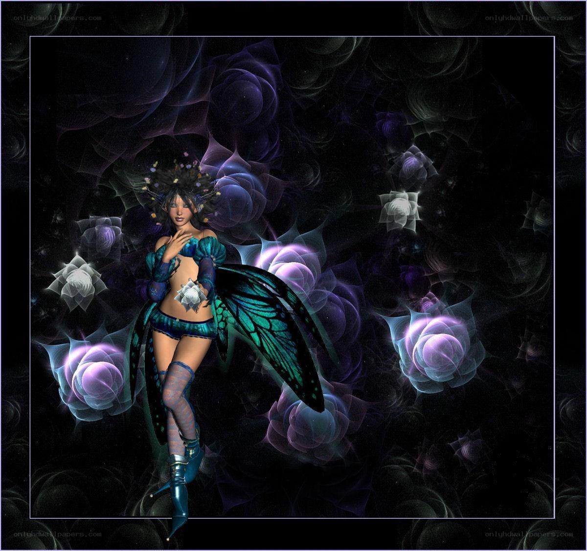 fairy with butterfly wings