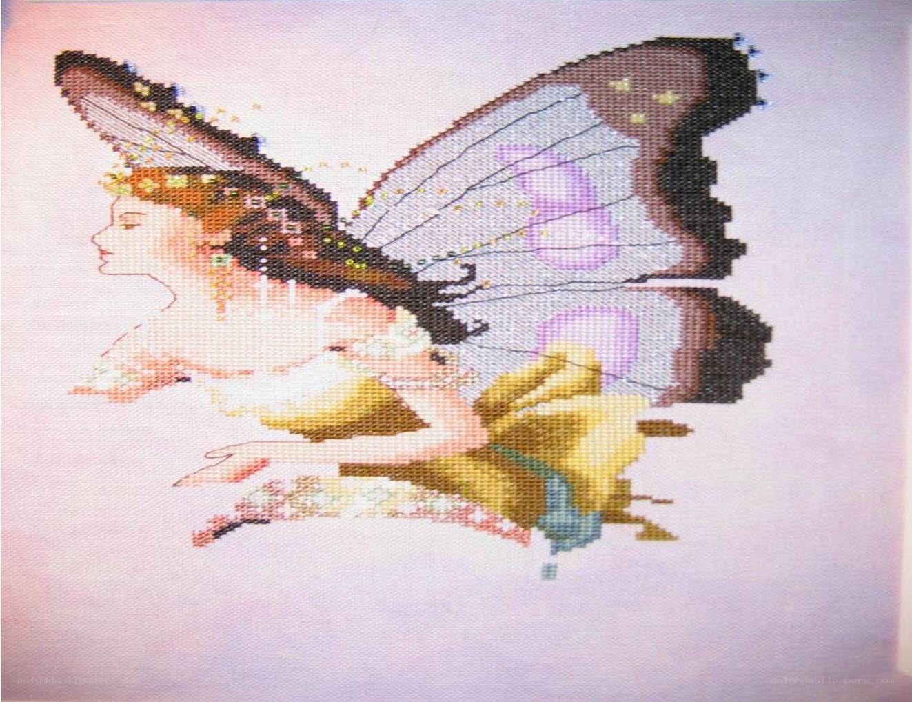 fairy with butterfly wings