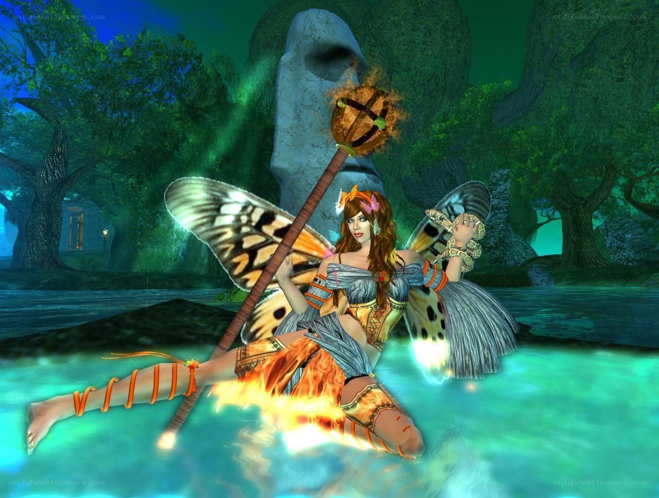 fairy with butterfly wings